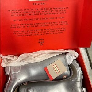 Hunter Silver Glitter Boots